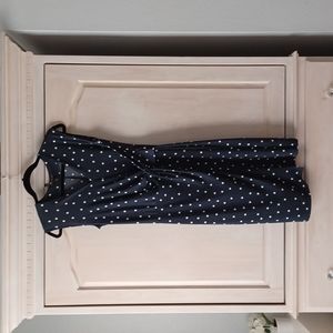 BR Navy polka dot dress
